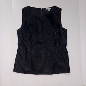 CAbi Black Pleather Top
